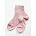 Huggy носки детские в рубчик (лапша) из хлопка розовые