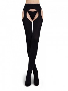 Mademoiselle Cortina strip-panty плотные колготки с открытыми бедрами